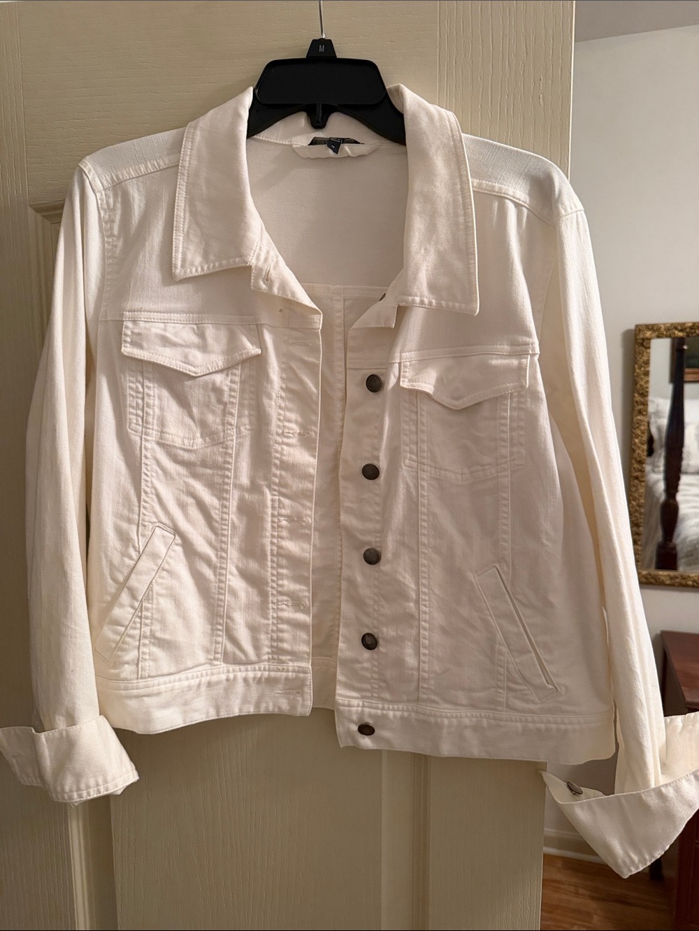 Eileen Fisher White Denim Jacket